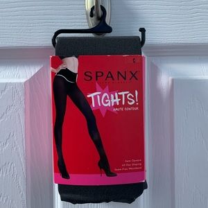 SPANX Charcoal Tights Haute Contour-Size C